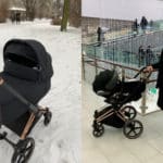 Cybex Priam Rose Gold lastenvaunut talvella